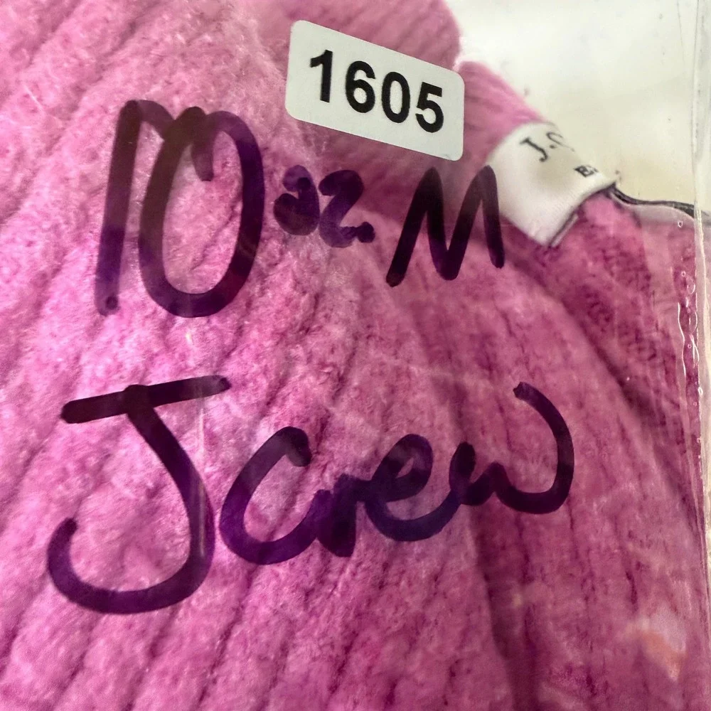 J.Crew Extra-Soft Ribbed Crewneck Sweater Pink‎ Medium